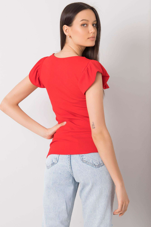 Červená halenka se šněrováním Waverly