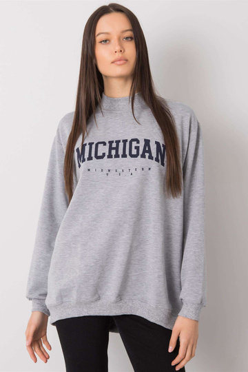 Šedá melanžová mikina s...