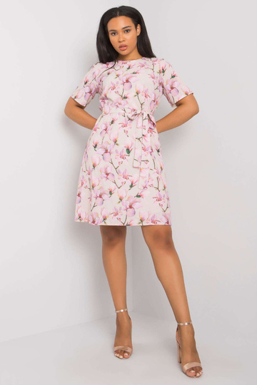 Béžové vzorované šaty velké... 2