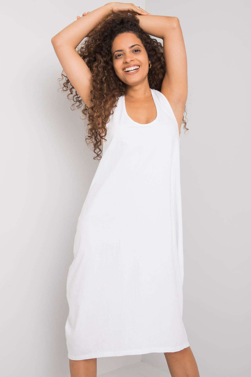 Unity OCH BELLA Bílé bavlněné šaty