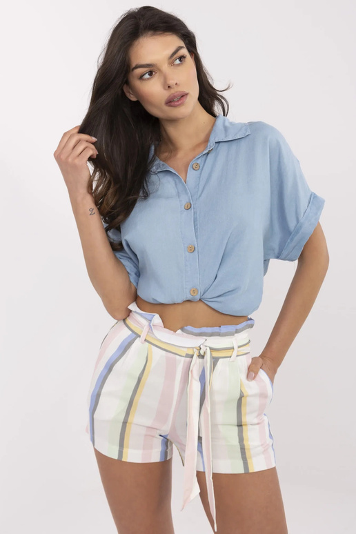 Bílé pruhované kraťasy Nefeli RUE PARIS