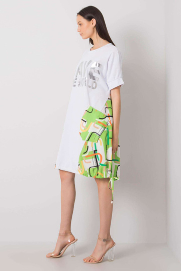 Bílé a zelené šaty s... 2