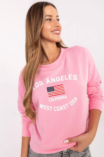 Růžová mikina s potiskem...