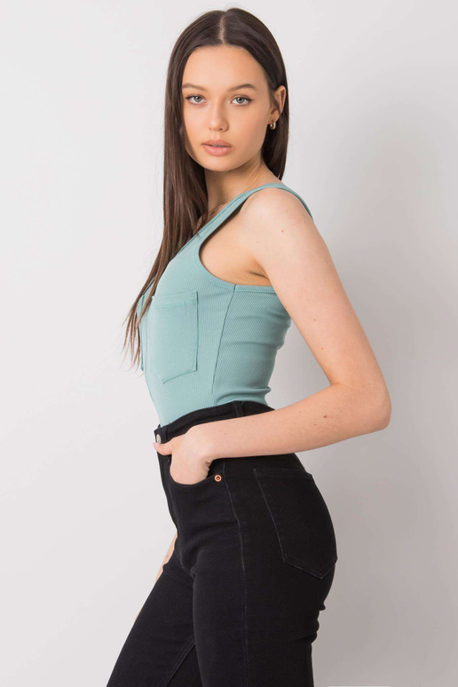 Mátový top s Rosalindovými kapsami Mátový top s Rosalindovými kapsami