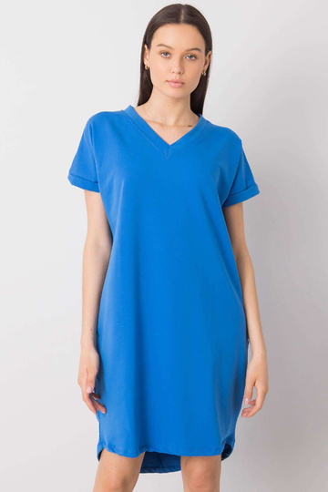 Tmavě modré ležérní šaty...