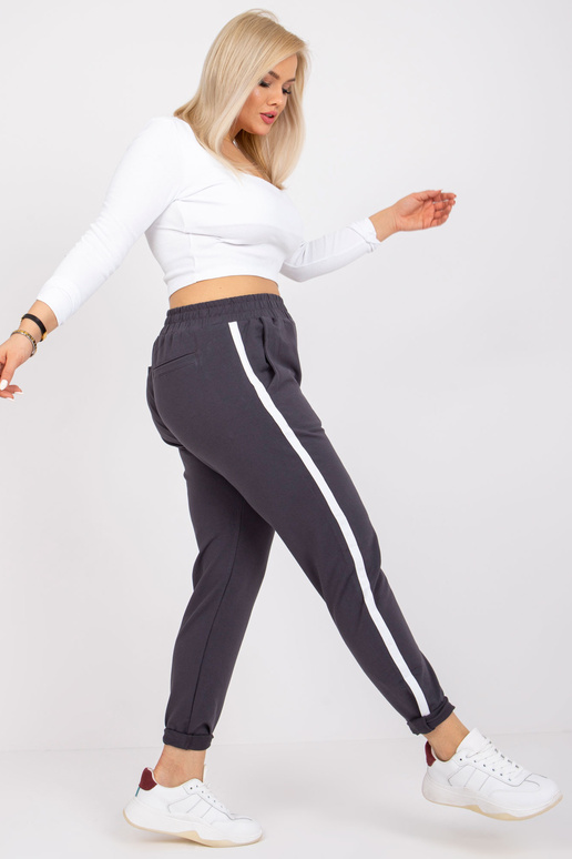 Dámské grafitové tepláky Kairi Plus Size