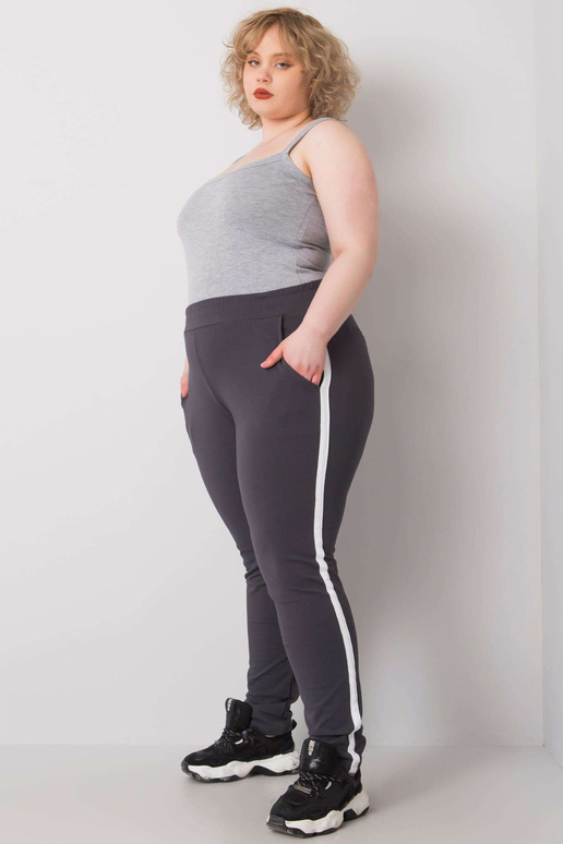 Dámské grafitové tepláky Kairi Plus Size