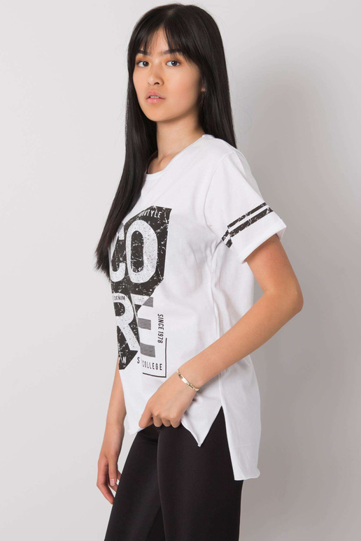 Bílé tričko s potiskem Amber Bílé tričko s potiskem Amber