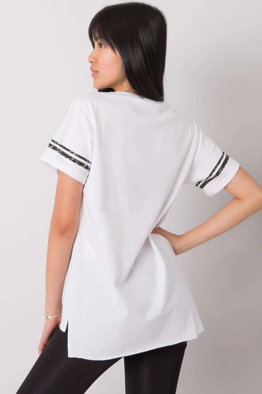 Bílé tričko s potiskem Amber Bílé tričko s potiskem Amber