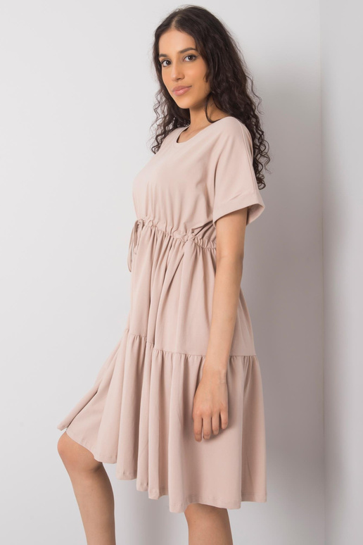 Béžové ležérní šaty Sebille RUE PARIS