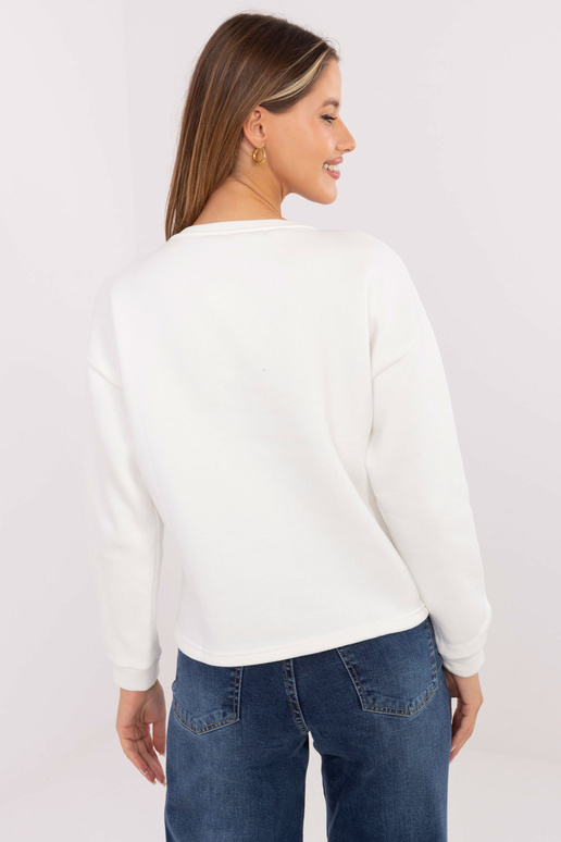 Ecru-modrá mikina s nápisem Kailee Ecru-modrá mikina s nápisem Kailee