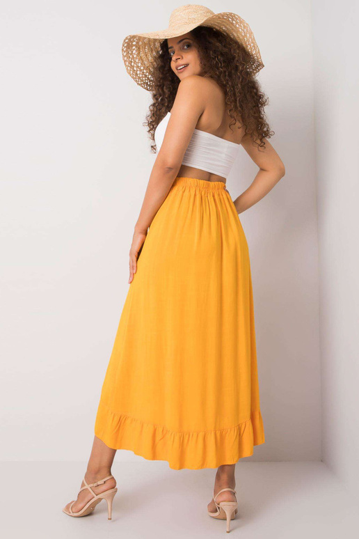 Oranžová sukně se zavazováním Jettie...