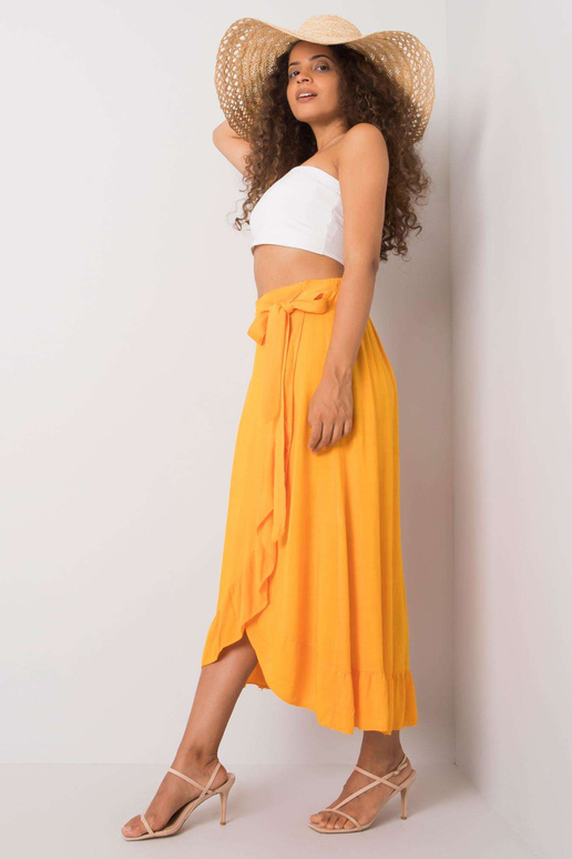 Oranžová sukně se zavazováním Jettie...