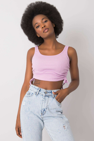 Světle fialový crop top s... 2