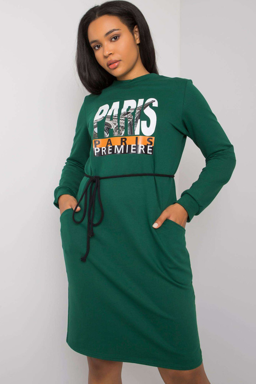 Lareen zelené bavlněné šaty