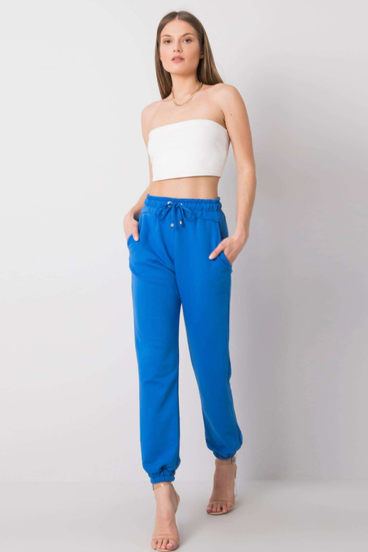 Tmavě modré kalhoty Agueda RUE PARIS