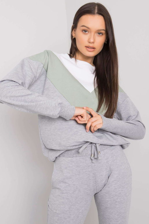 Šedo-pistáciová tepláková souprava Hilda