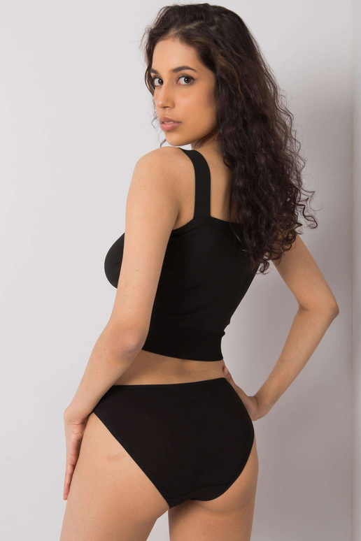 Černé bavlněné kalhotky