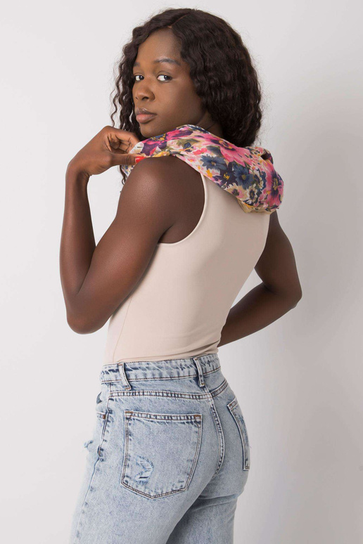 Viskózový šátek s béžovým a tmavě...