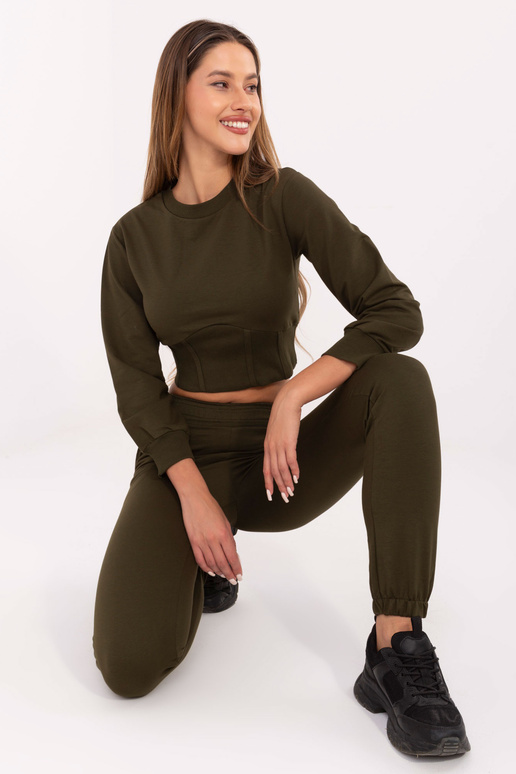 Khaki ležérní set Odille RUE PARIS