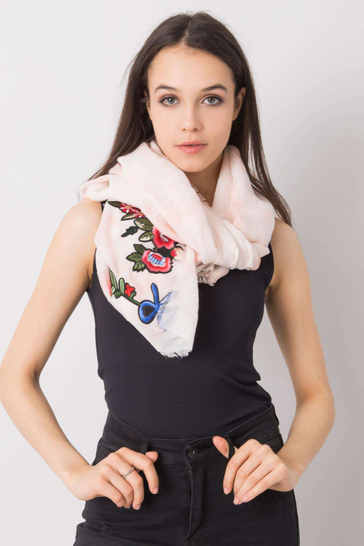 Broskvový pléd s pruhy