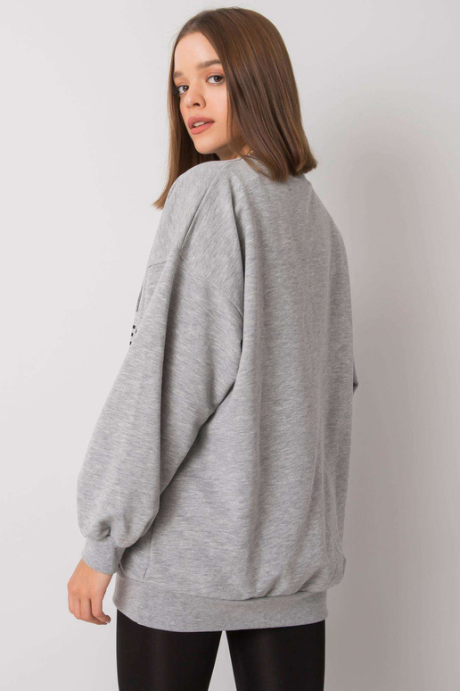 Šedá mikina s potiskem od Karis