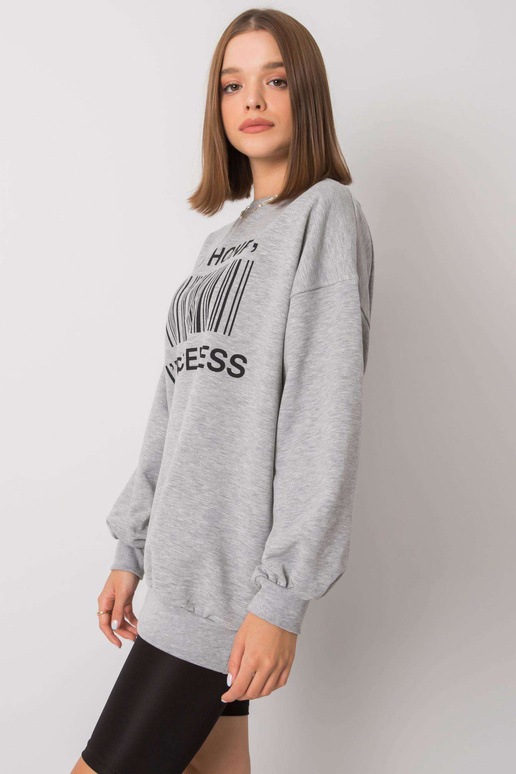 Šedá mikina s potiskem od Karis