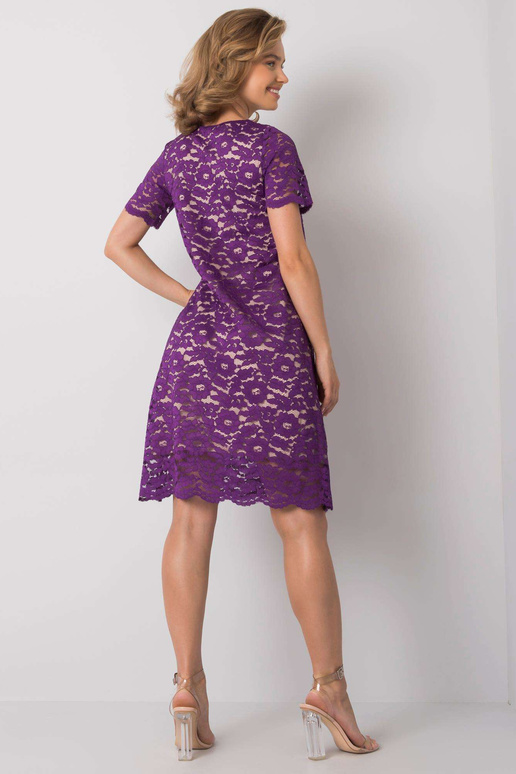 Fialové krajkové šaty Lulu