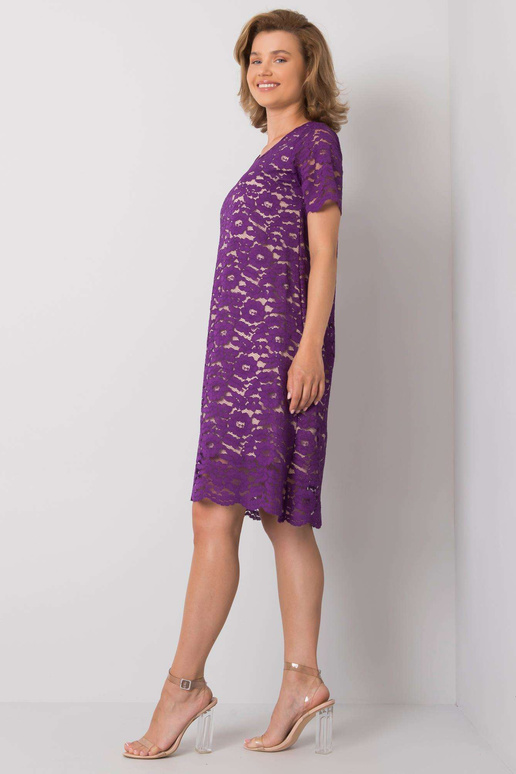 Fialové krajkové šaty Lulu