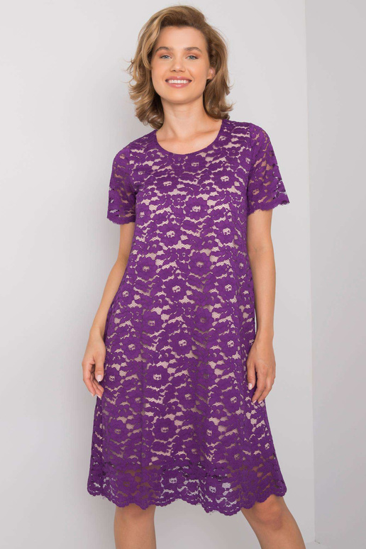 Fialové krajkové šaty Lulu