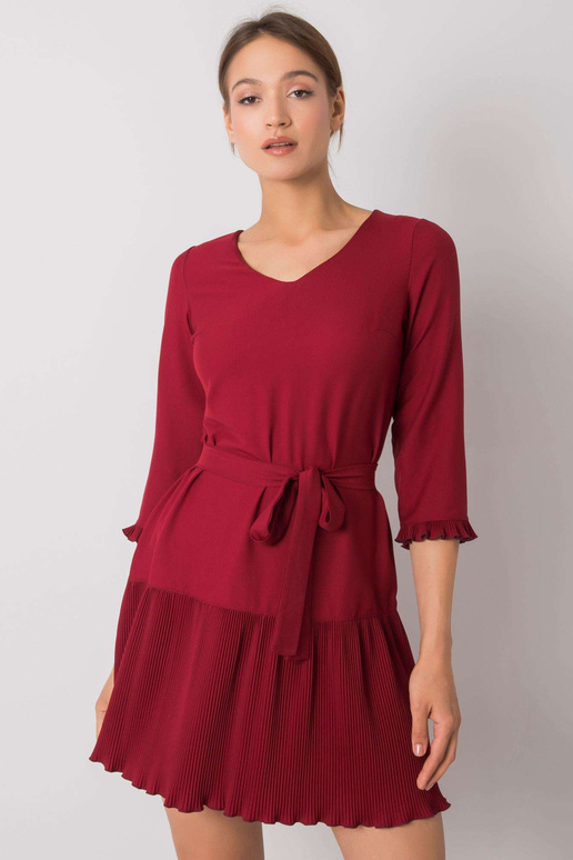 Vínové Fleur šaty