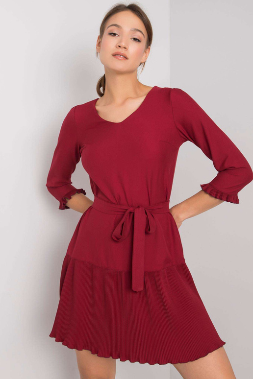 Vínové Fleur šaty