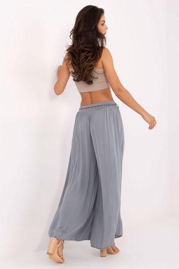 Šedé široké kalhoty Surie...