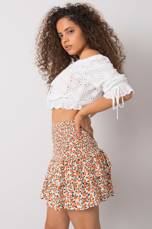 Bílooranžová volánová sukně Cyndi RUE... Bílooranžová volánová sukně Cyndi RUE...