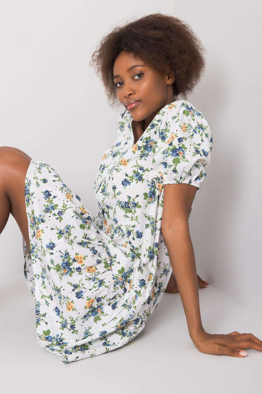 Bílé volánové šaty Cassadie RUE PARIS