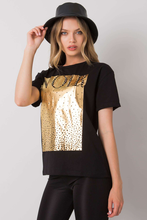 Černé tričko s potiskem od Gabee Černé tričko s potiskem od Gabee