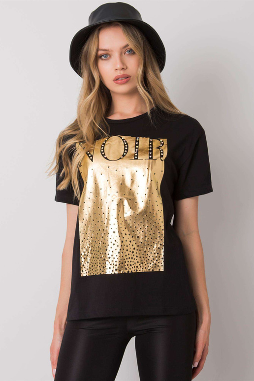 Černé tričko s potiskem od Gabee Černé tričko s potiskem od Gabee