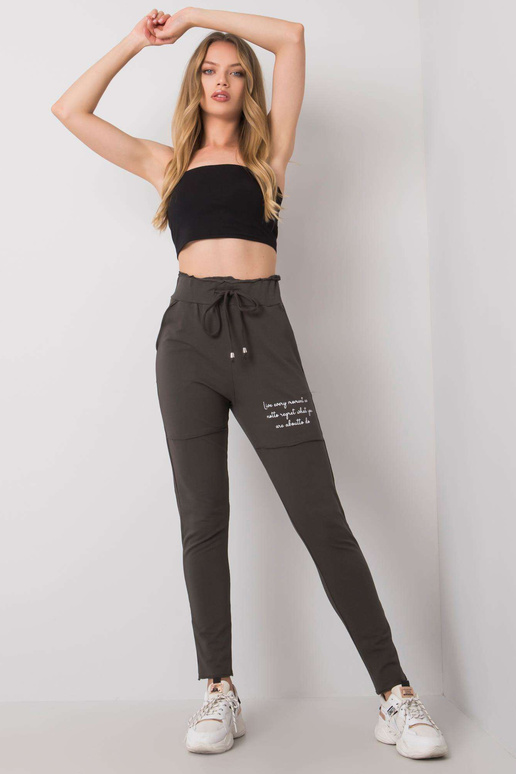 Tmavé khaki tepláky od Jennifer