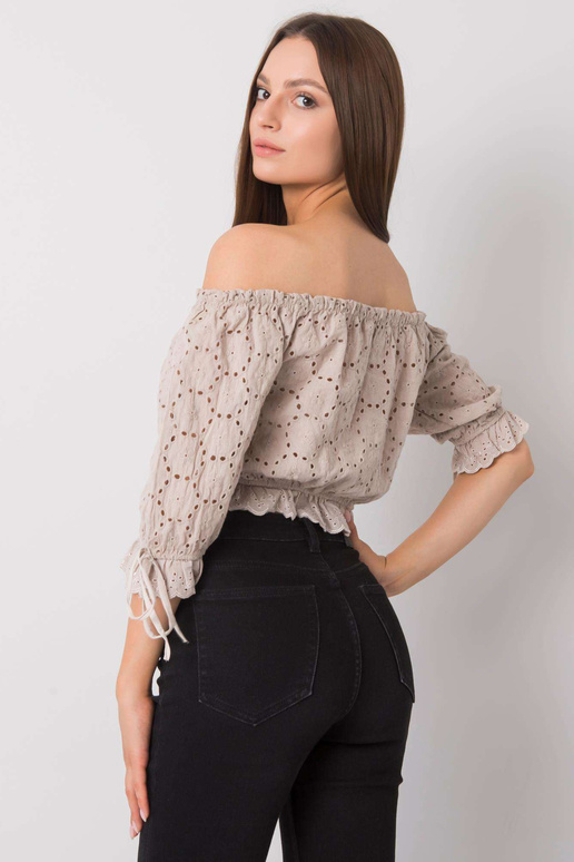 Béžový krátký top Kevita OCH BELLA