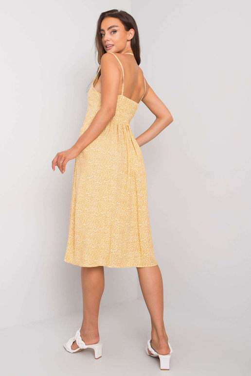 Žluté šaty se vzory Fiorella RUE PARIS