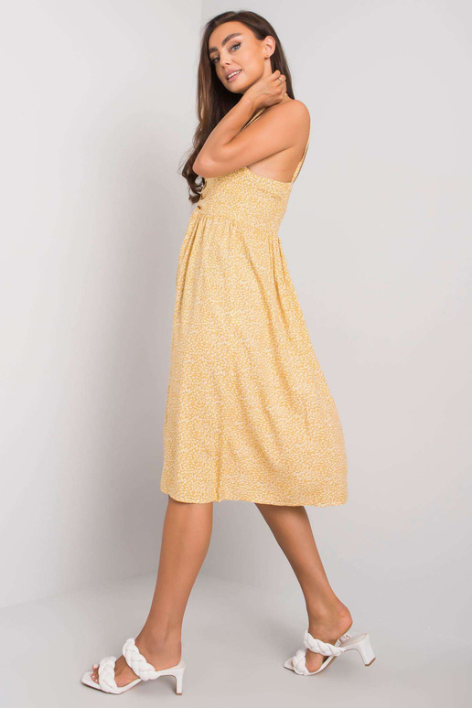 Žluté šaty se vzory Fiorella RUE PARIS