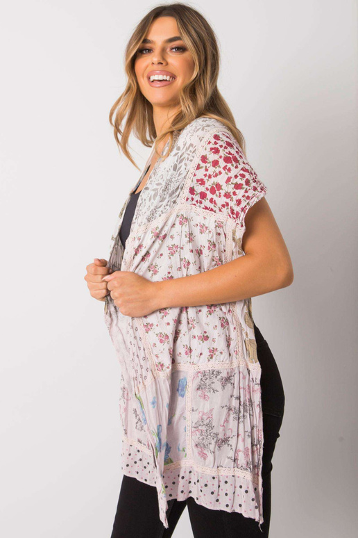 Světle růžová bavlněná zavinovačka s...