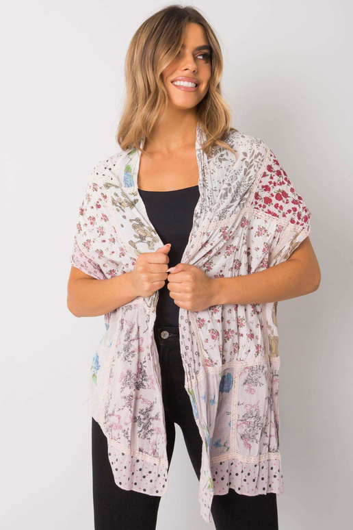 Světle růžová bavlněná zavinovačka s...