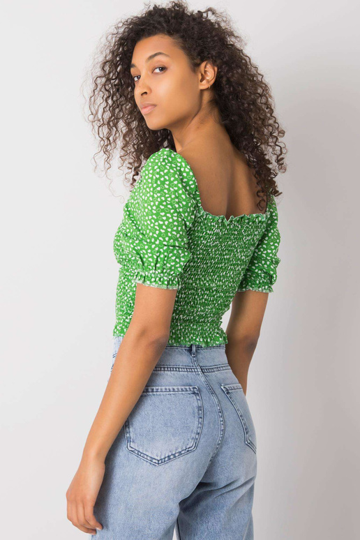 Zelená halenka se vzory Aurinda RUE...