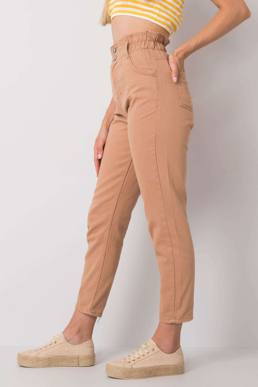 Camel džíny s vysokým pasem Araceli...