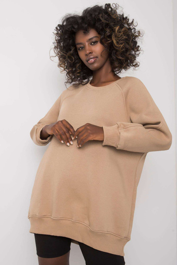 Béžová bavlněná mikina Lana