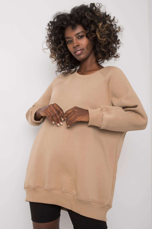 Béžová bavlněná mikina Lana