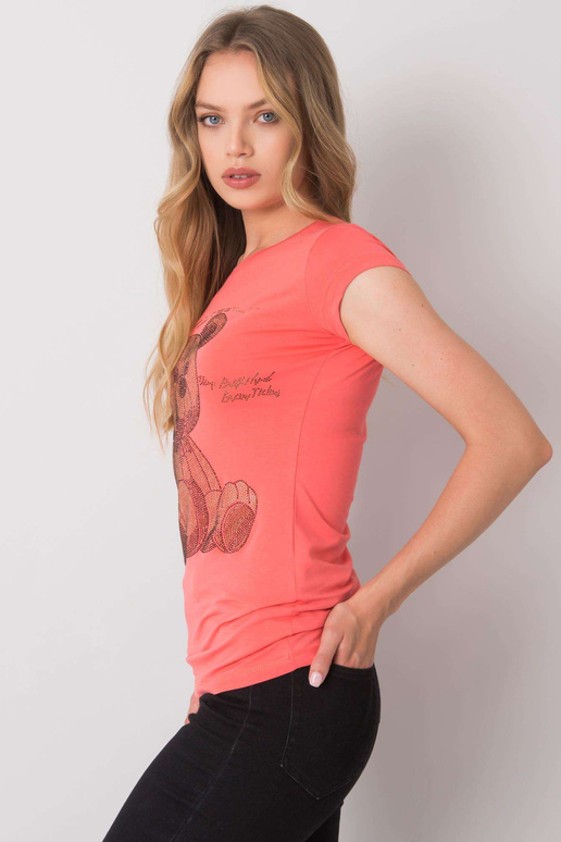 Korálové tričko s nášivkou Misha