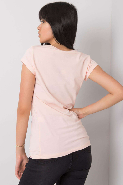 Světle růžové tričko s nášivkou Misha