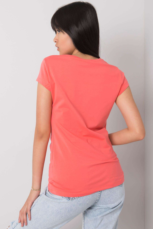 Korálové tričko s aplikací Haley